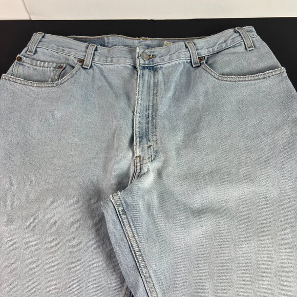 Y2K Levi's Jeans Mens 35x31* 560 Loose Tapered Blue Faded Cotton Denim Tag 36x32 - Picture 5 of 16